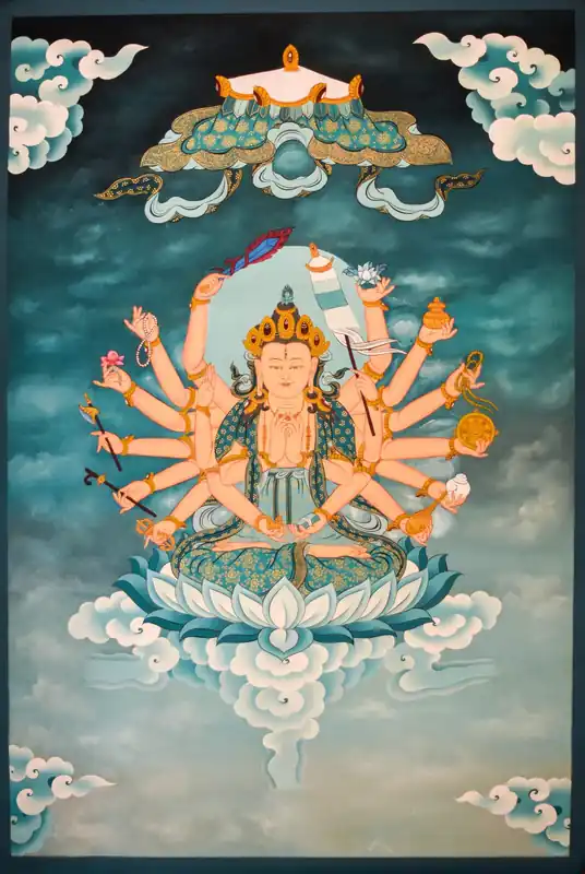 Thangka tibétain de Cundi