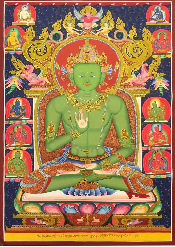 Thangka de Bouddha Amoghasiddhi