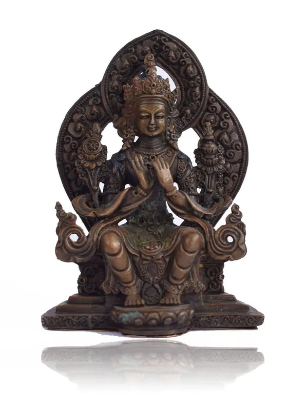 Statue du Bouddha Maitreya – Cuivre