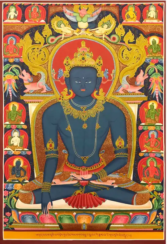 Thangka de Bouddha Akshobhya