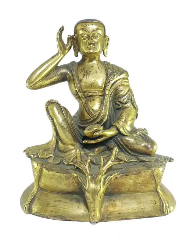 Statue en cuivre de Milarepa