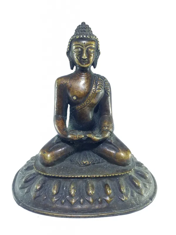 Statue artisanale tibétaine d’Amitabha Bouddha
