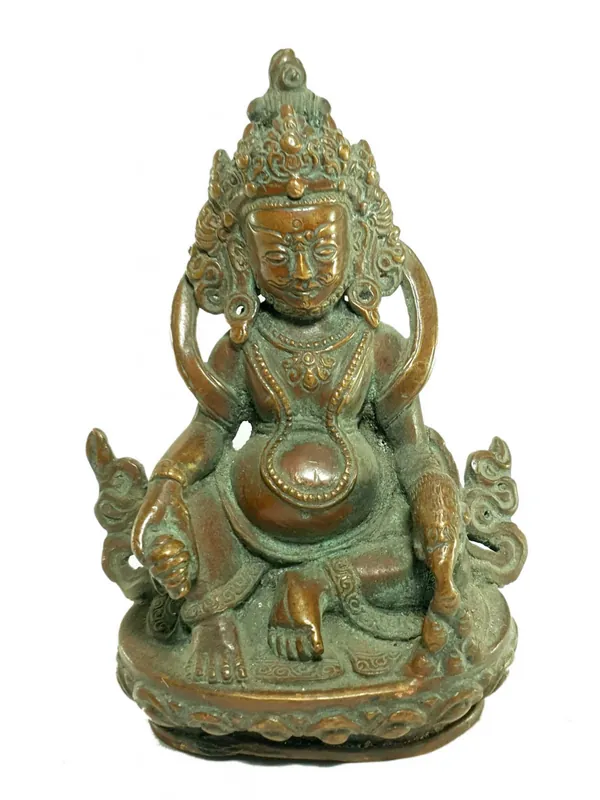 Statue tibétaine de Jambhala – Cuivre