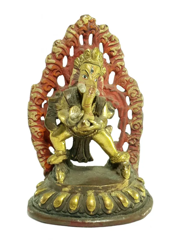 Statue bouddhiste de Ganesh – Cuivre
