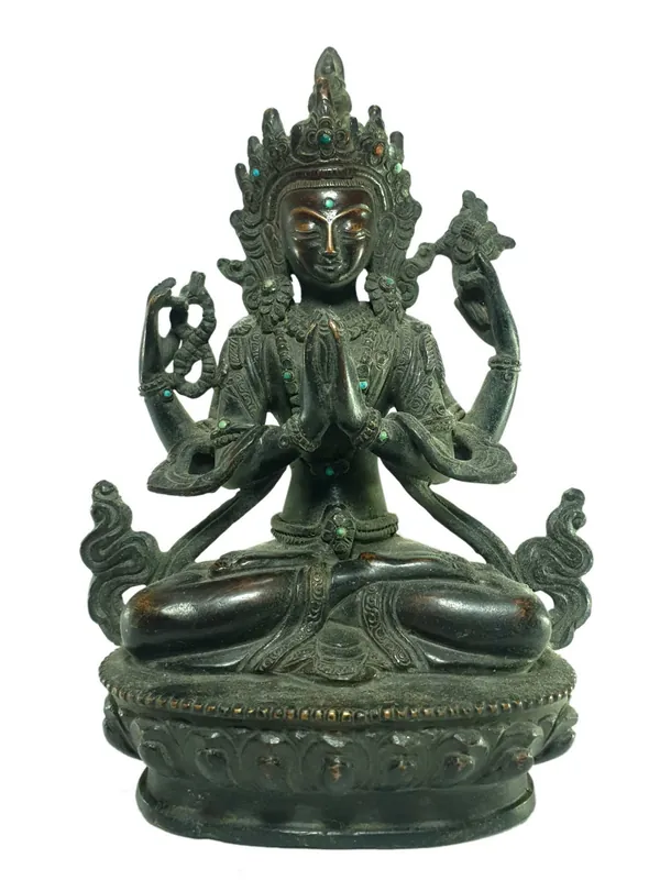 Statue d’Avalokiteshvara – Cuivre