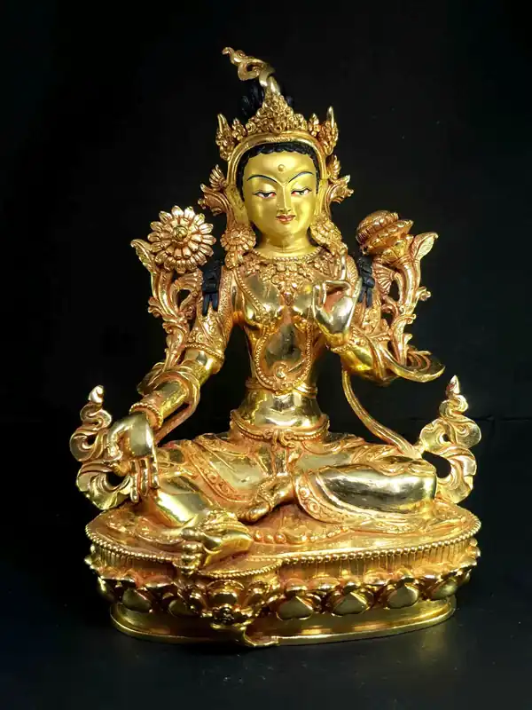 Statue de la Tara Verte – Plaquée Or