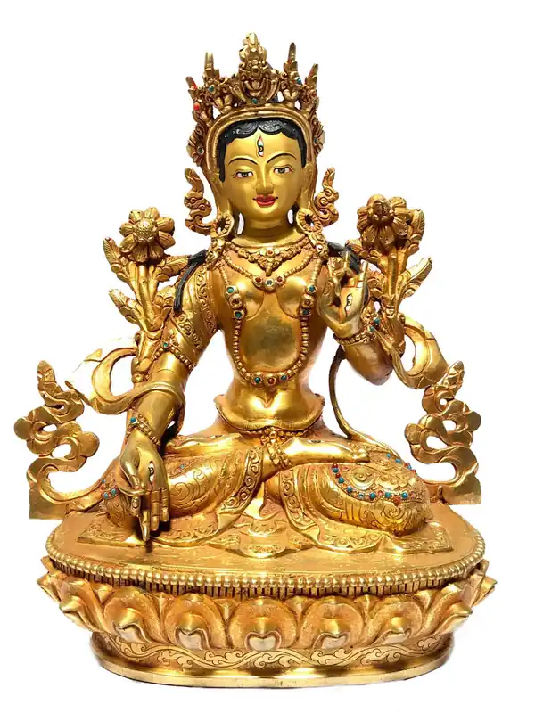 Statue de Tara Blanche de 22 cm
