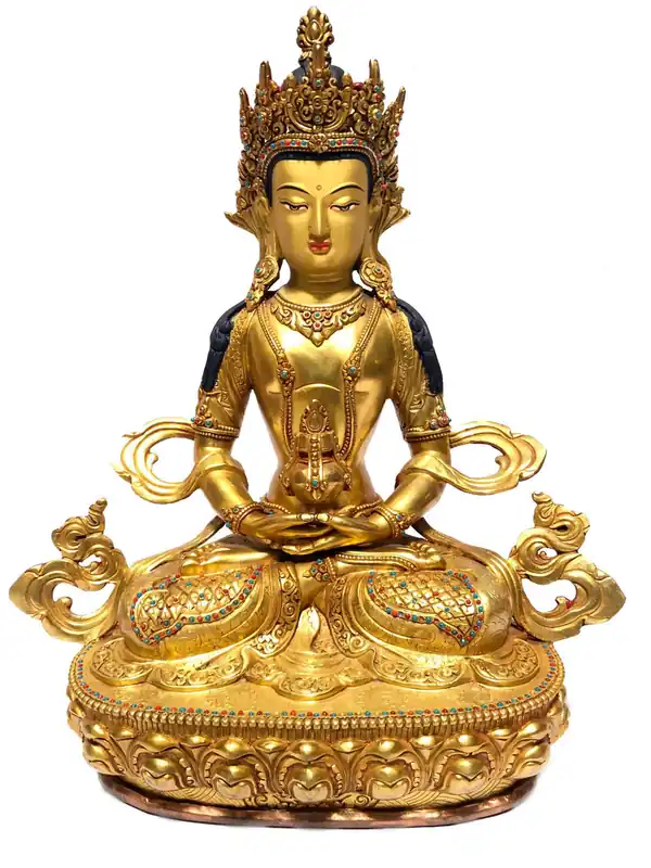 Statue traditionnelle d’Aparimita – Plaquée or en cuivre