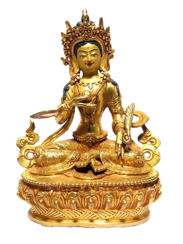 Statue de Vajrasattva – Cuivre plaqué or