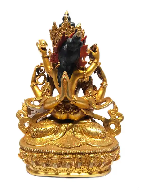 Statue d’Avalokiteshvara – Cuivre plaqué or