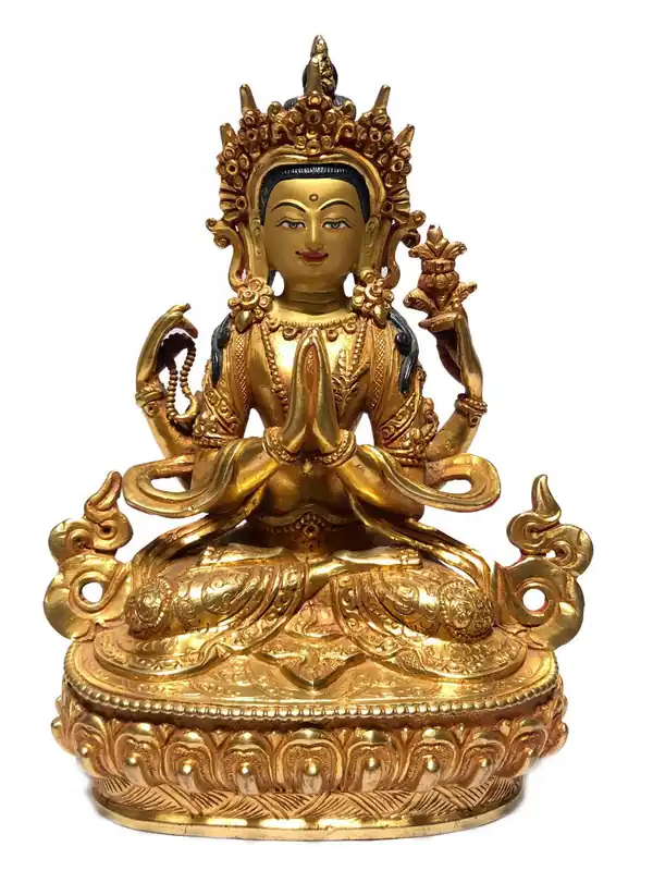 Statue traditionnelle faite à la main d’Avalokiteshvara
