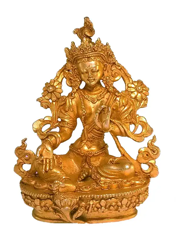 Statue de la déesse Tara verte – petite