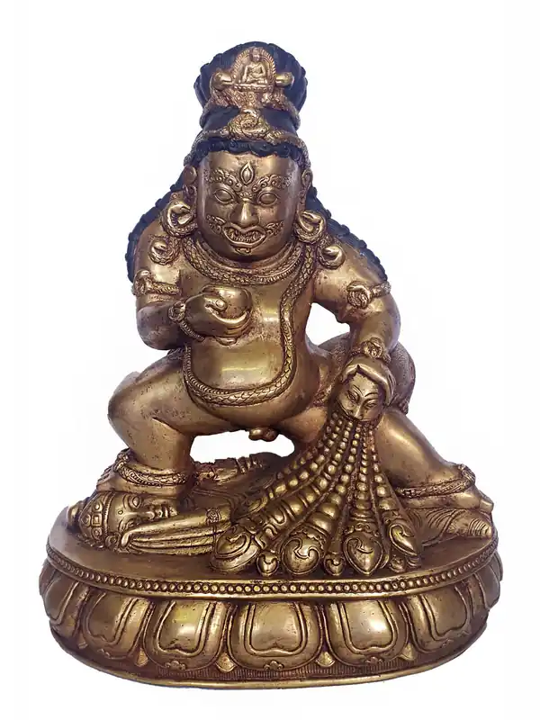 Statue de Jambhala – Cuivre et Or