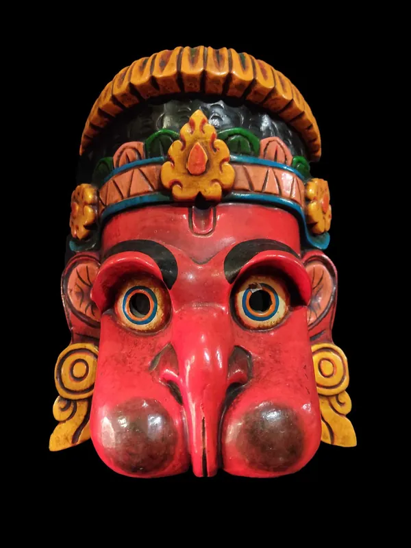 Masque en bois de Hanuman