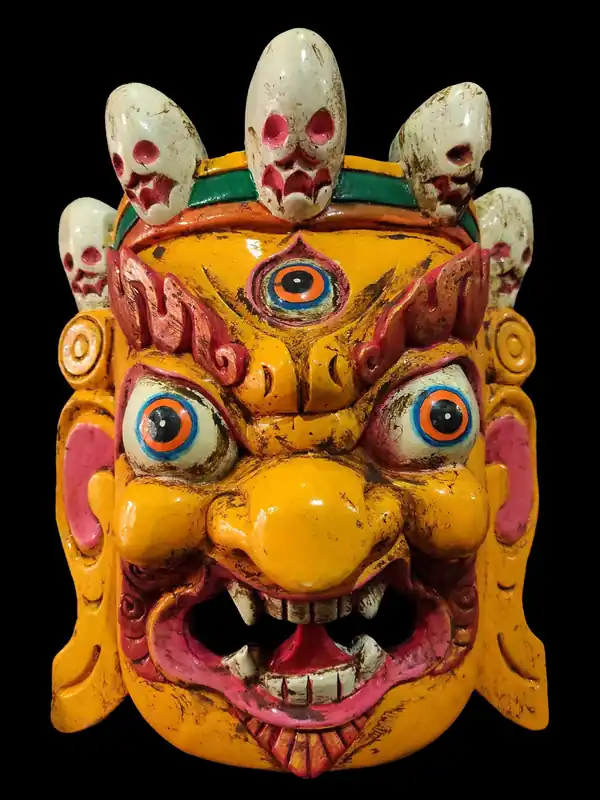 Masque en bois de Ganesh