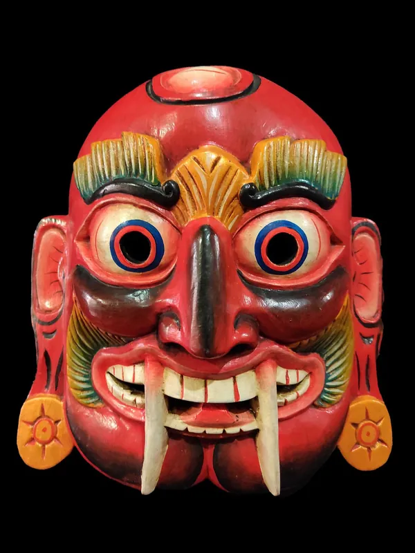Masque en bois de Lakhey