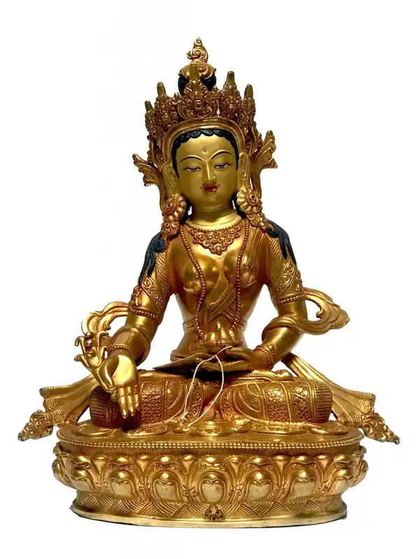 Statue traditionnelle de Tara Verte faite à la main