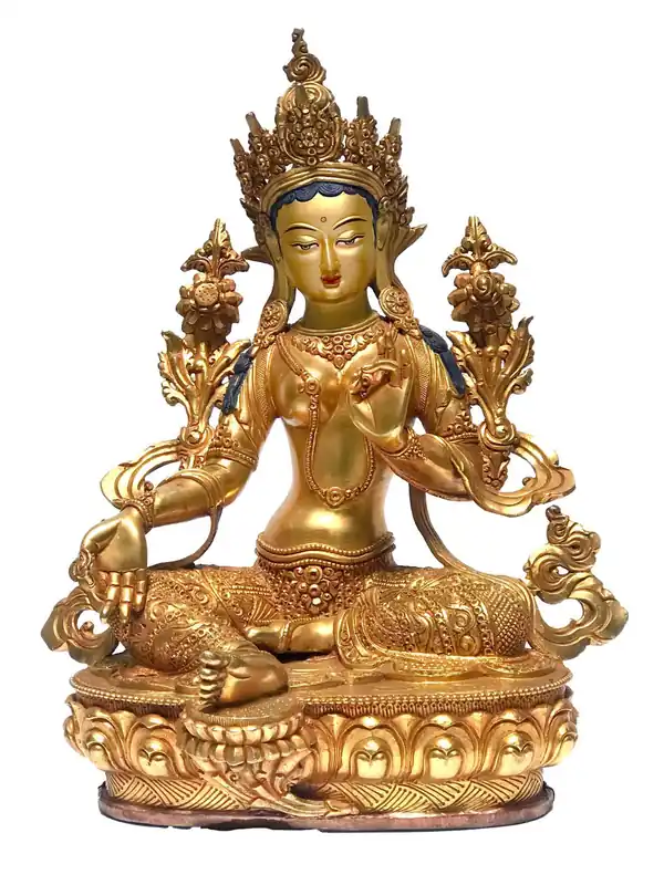 Statue de la Tara Verte tibétaine