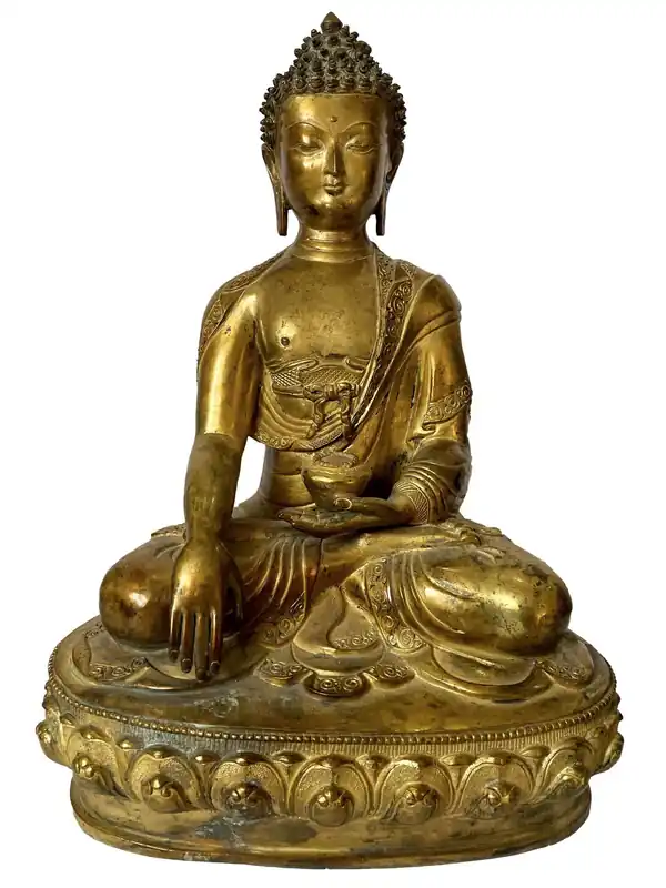 Statue du Bouddha Shakyamuni de 34 cm