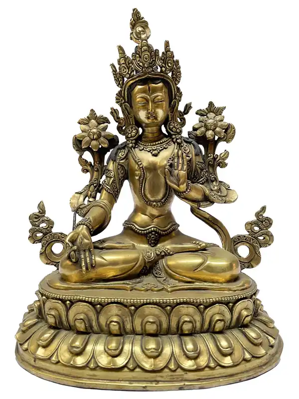 Statue de la déesse blanche Tara de 24 cm
