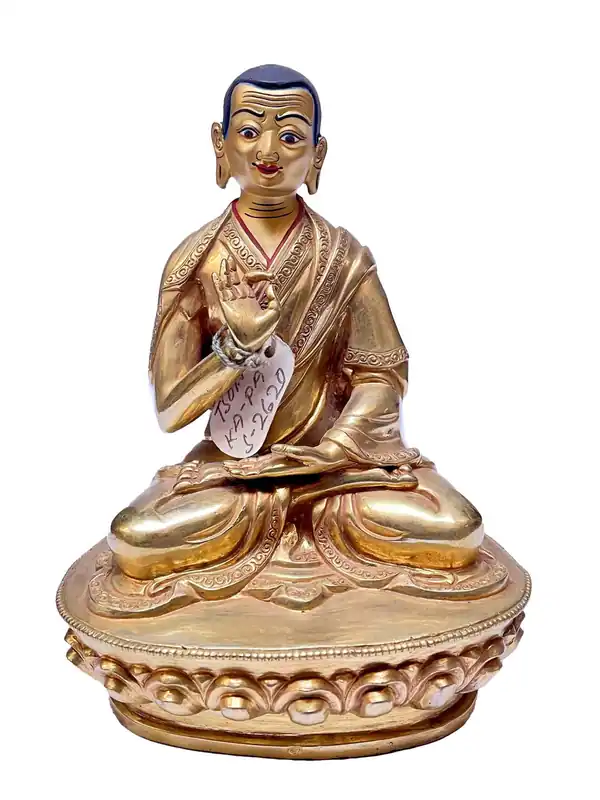 Statue de Tsongkhapa tibétain