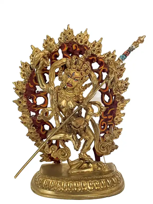 Statue de Vajrayogini – Cuivre plaqué or