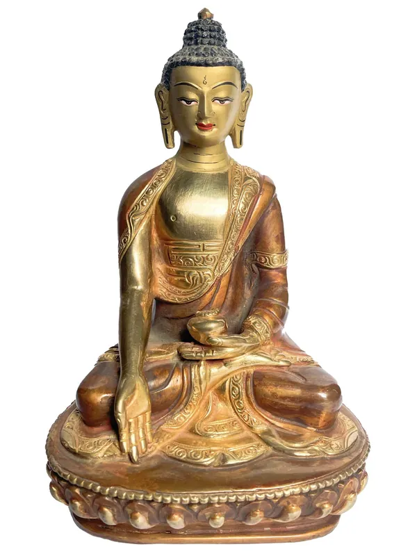 Statue de Bouddha Tibétain Faite à la Main