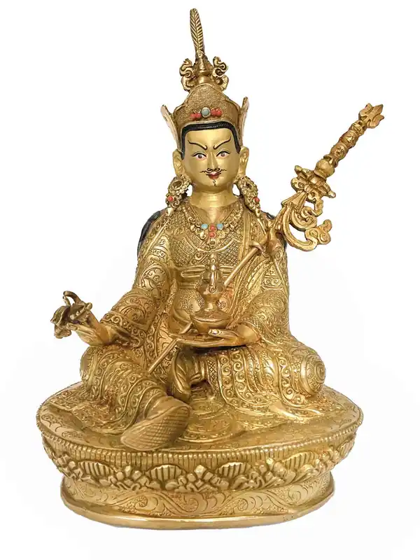 Statue de Guru bouddhiste faite à la main