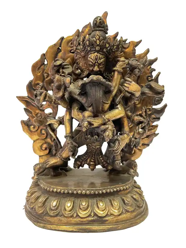 Statue tibétaine de Chakrasamvara