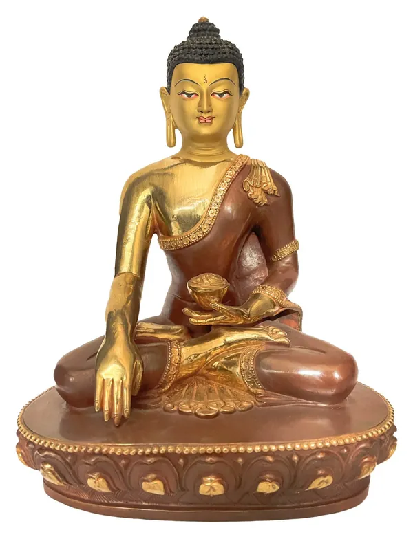 Statue de Bouddha – Cuivre plaqué or