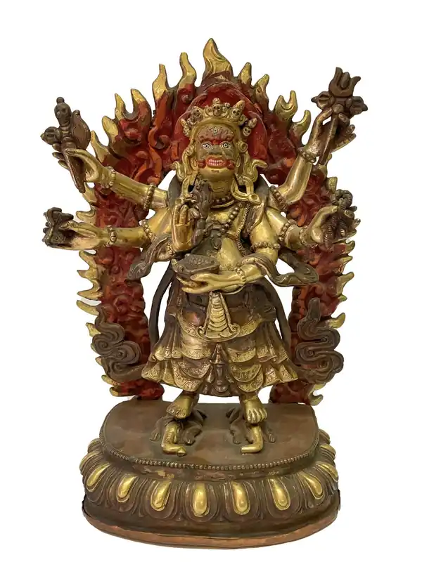 Statue traditionnelle de Mahakala