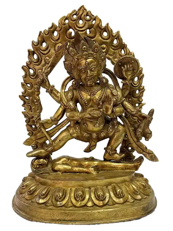 Statue bouddhiste de Mahakala