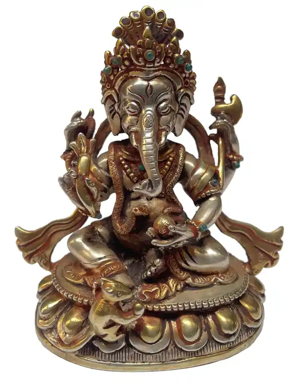 Statue en argent de Ganesh