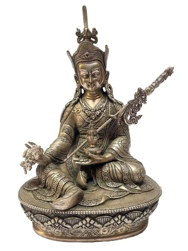 Statue en argent sterling de Padmasambhava