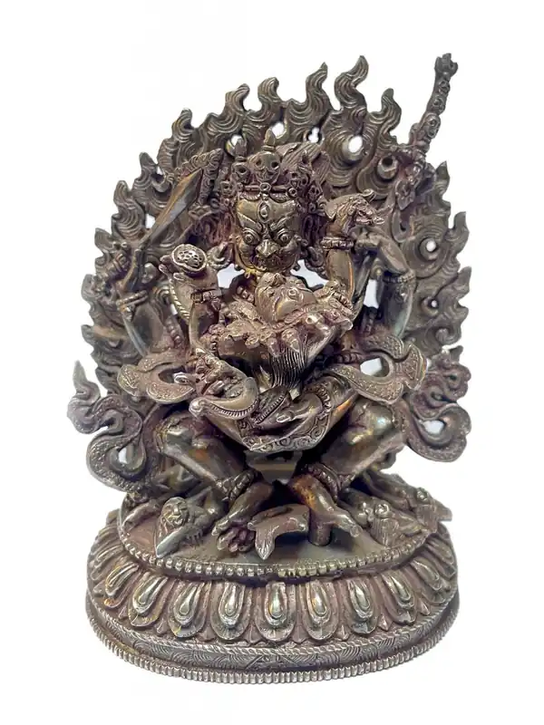 Statue de Mahakala – Argent Sterling