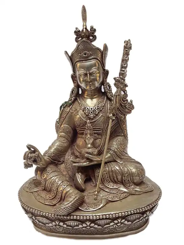 Statue de Padmasambhava – en argent sterling