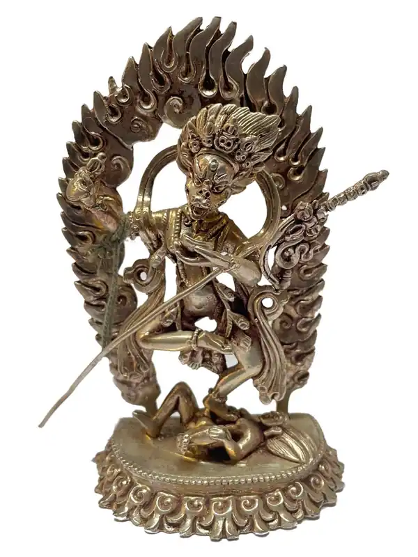 Statue de Simhamukha – Argent Sterling