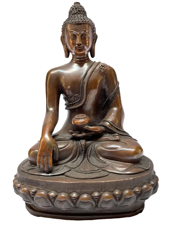 Statue artisanale du Bouddha Shakyamuni