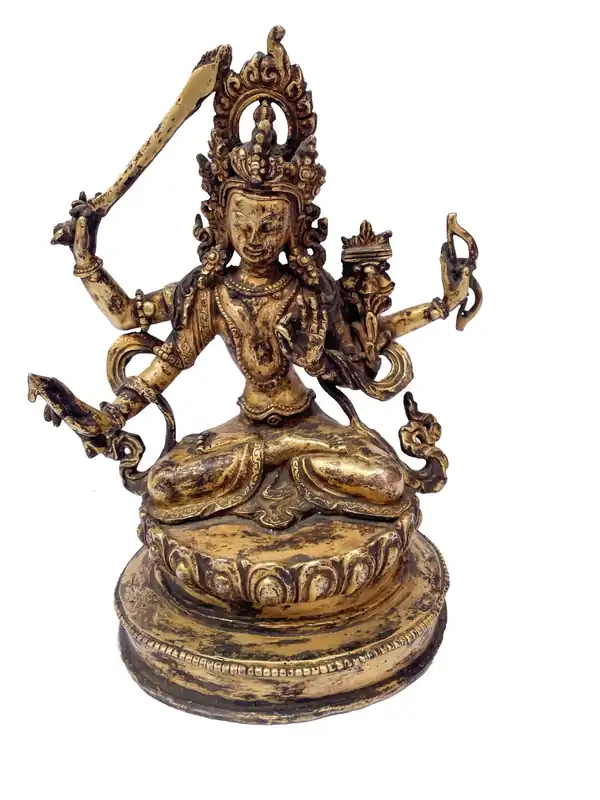 Statue de Manjushri faite à la main