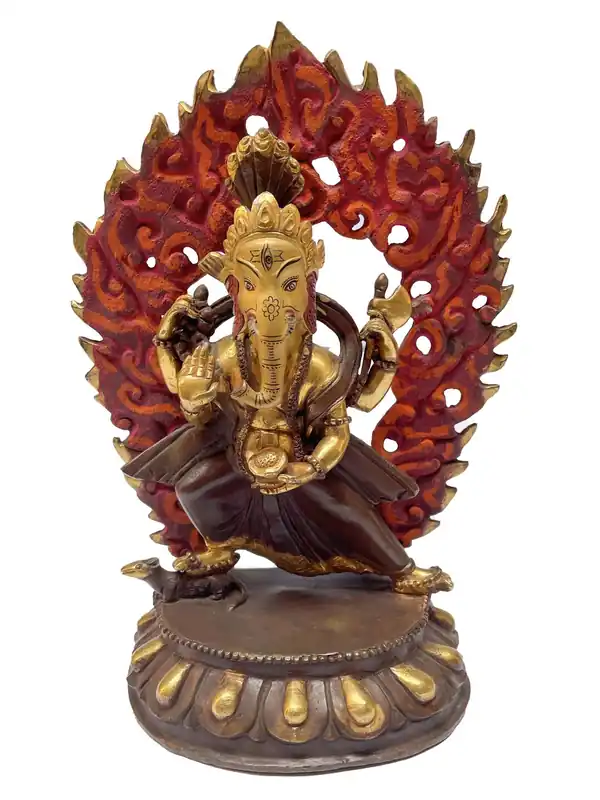 Statue tibétaine de Ganesh