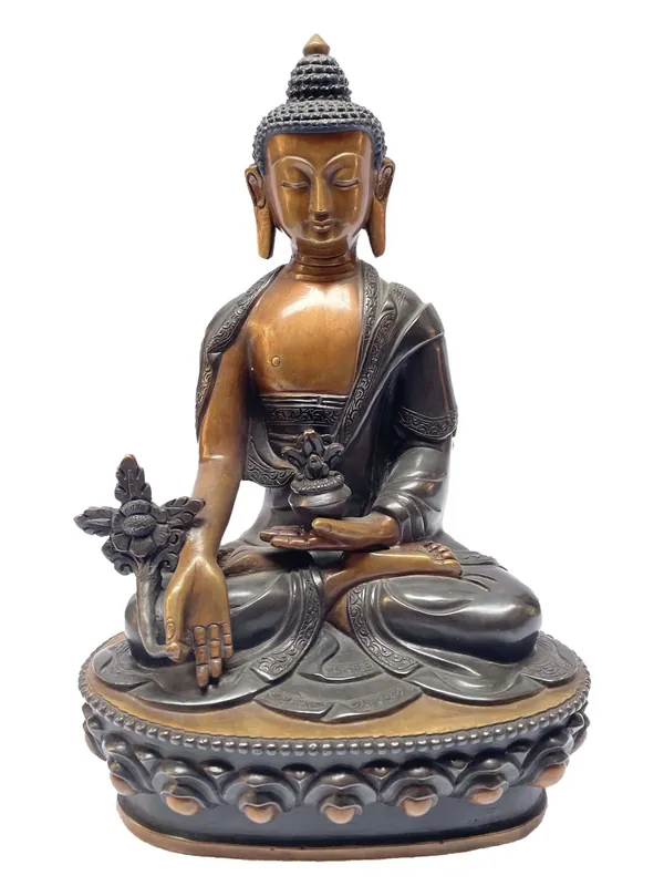 Statue faite à la main du Bouddha de Médecine