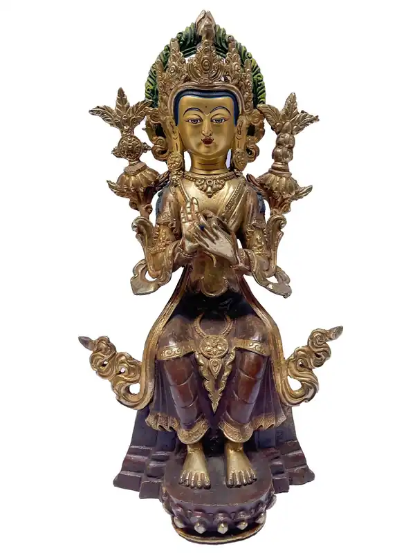 Statue tibétaine d’Amitabha Bouddha