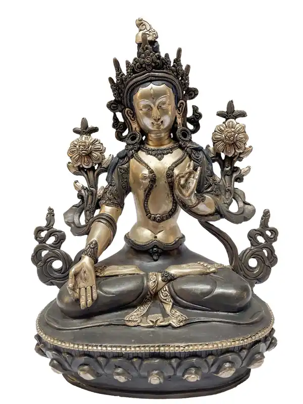 Statue rituelle de Tara Blanche – Cuivre