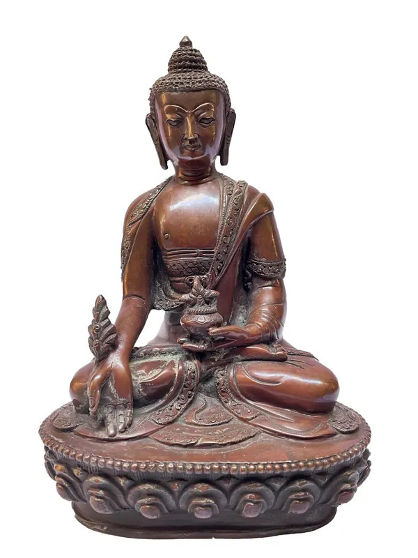 Statue du Bouddha de médecine bouddhiste