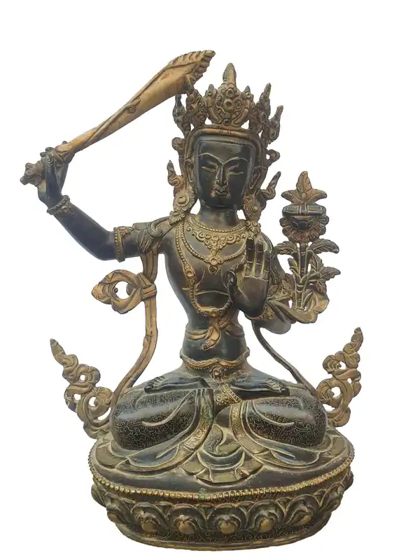 Statue de Manjushri – Laiton