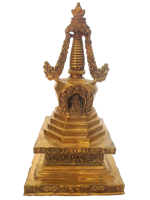 Stupa en cuivre fait main