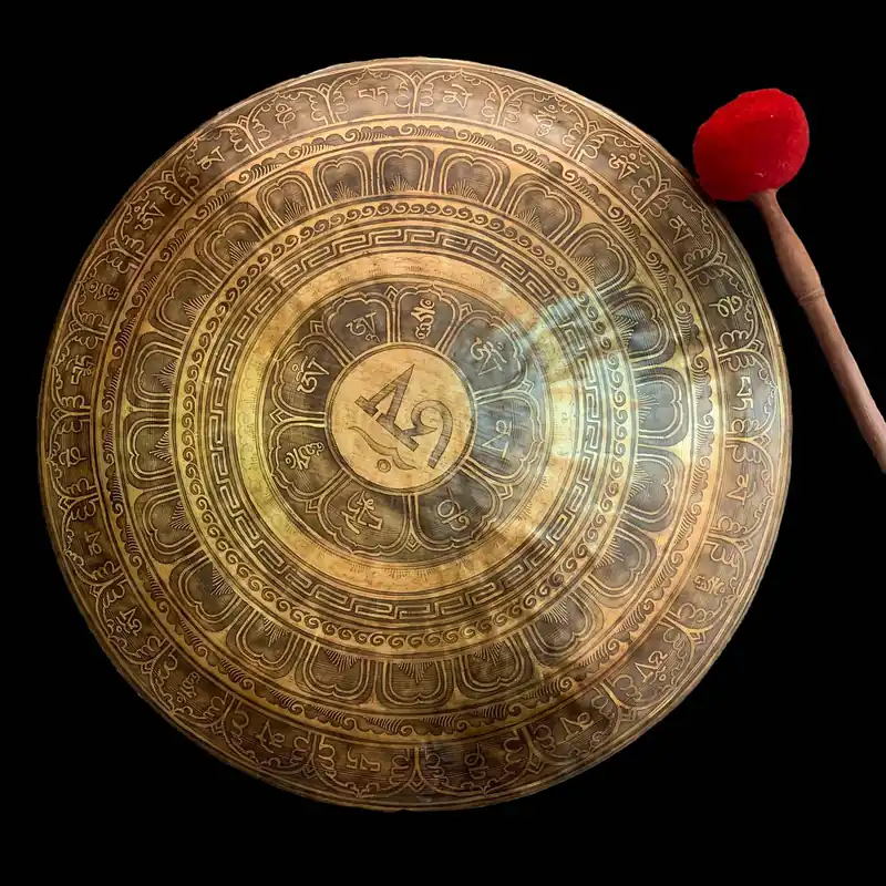 60 cm Lotus Om Gong Bell