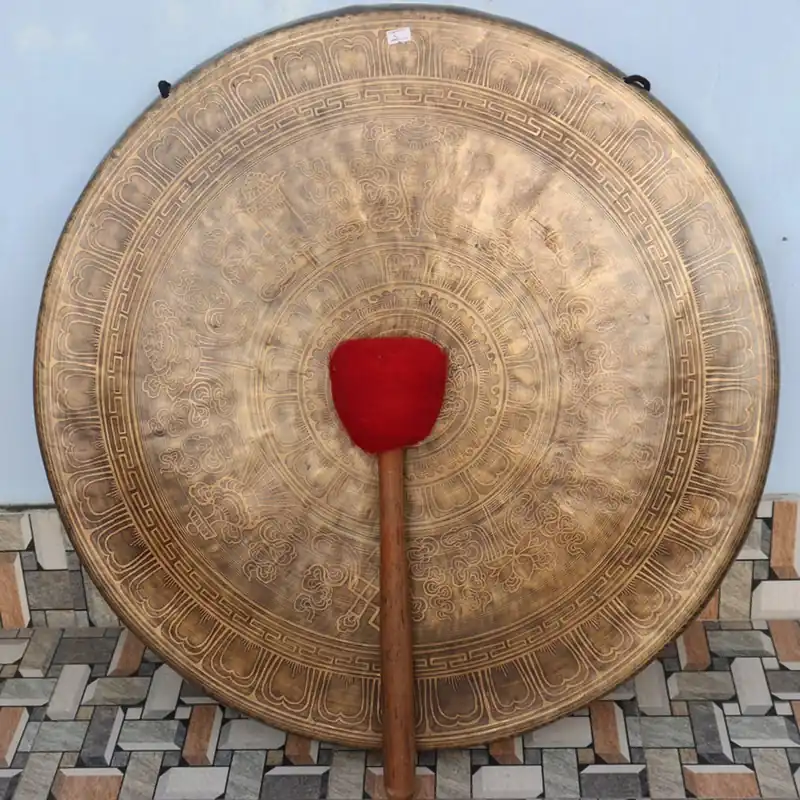 Mandala sculpté Cloche Gong Tibétain