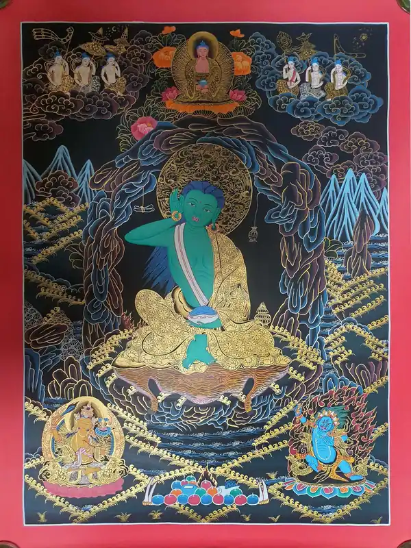 Milarepa avec la peinture de Manjushri