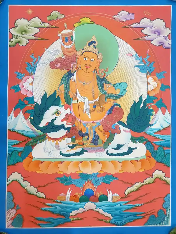Peinture bouddhiste de Dzambala